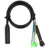 VIRELLO E-BikeMotor ExtensionCable,60cm9PinFemaleto6PinHallSensor&3PinPhaseAdapterforElectricMotor Wiring, Nero