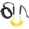 WOVEBIUS Guinzaglio di sicurezza per tavola da surf, per sport acquatici, barca in gomma, giallo, 30 cm-130 cm