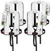 12skipper Set di 4 Giubbotti di Salvataggio Automatici 165N ISO con imbragatura, Bianco incl. 4 Kit di Manutenzione