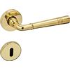 SOTECH 1 Set di maniglie per porte FREJA in ottone lucido colorato (BB) Raccordo per porte su rosetta Set di maniglie per porte vintage con materiale di fissaggio