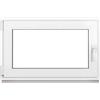 Framex Finestra in Plastica Bianca Larghezza x Altezza 100 x 50 cm (1000 x 500 mm), Triplo Vetri (32 mm), Anta-Ribalta, Girevole DIN Sinistra - Premium