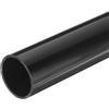 QUARKZMAN Tubo Rigido, Tubo Tondo Rigido in PVC 35,2mm ID 40mm OD 20cm/8 Lunghezza Tubo Flessibile in PVC, Nero Alto impatto per Tubi dell'Acqua, Artigianato, Guaine Cavi