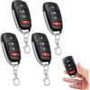 TaimeiMao 4 pezzi telecomando universale porta garage 433 MHz clonazione universale apriporta garage trasmettitore 433 MHz, telecomando senza fili porta garage, compatibile con 4 pulsanti per interruttore