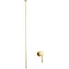 BiaoTeng Rubinetto per Lavabo Incasso Muro Rubinetto Soffitto Monocomando Caldo e Freddo Ottone Miscelatore da Incasso Lavabo Bagno Oro