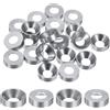 M METERXITY 20 Pcs Rondelle A Testa Svasata M8, Diametro Foro 0.31/8mm, Lega Di Alluminio, Guarnizione A Coppiglia Per Testa Vite Per Parti Industriali [Colore Argento]