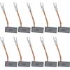 Gemuseeee 10 spazzole di carbone di ricambio per motori CC importati, misure 6, 3x9, 3x22mm e 6, 3x9, 6x22mm