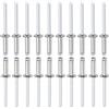 DTGN 4mm x 13mm (DxL) Rivetti Ciechi - 50pz - Ottimo per Macchinario Collegamento - 304 Inox Acciaio Cupola Terminale Rivetto