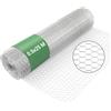 Wiltec Rete metallica per recinzione, voliere, gabbie, rete zincata 25 x 0,5 m, maglia esagonale da 13 mm, in acciaio zincato, resistente alle intemperie