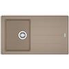 Franke - Lavello ad una vasca con gocciolatoio BFG 611-86 finitura oyster da 86x50cm