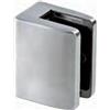 FORNITURE ZAMBON MORSETTO INOX AISI 316 PER VETRO, FORMA RETTANGOLARE 55x70, SEDE PIANA - 16.76 mm