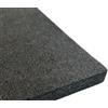 Generico Pannello in fibra di poliesetere nera, 100kg/m³, 10mm di spessore, adesivo, confezione da 1 ca.1000x500x10mm