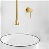 BiaoTeng Goccia d'acqua Sospeso Rubinetto da Soffitto Monocomando Ottone Caldo e Freddo Rubinetto Lavandino Bagno Miscelatore Lavabo Bagno per Bagno Oro
