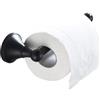 LSOAARRT Porta Carta Igienica Senza Copertura Ottone Antico Portarotolo da Bagno Montaggio a Parete, Bronzo Spazzolato (Black)