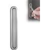 Gedotec Parent-DE 3360 - Maniglia pieghevole in metallo bianco opaco, maniglia scorrevole per porte scorrevoli e mobili, dimensioni fresa 81 x 11 x 12 mm, dimensioni esterne 85 x 16 x 1,75 mm