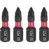 QUARKZMAN 4Pz PZ1 Inserti per Avvitatore 1/4 Gambo Esagonale 25mm/1 Lunghezza Punte per Cacciavite Magnetico Esagonali con Taglio a Croce in Acciaio S2 per Trapano Elettrico Qualità