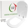 HYDRO HOME Copriwater Compatibile DOLOMITE GEMMA 2, Tavoletta Wc In Legno Rivestito In Poliestere, Resistente, Asse Wc Colore Bianco MADE IN ITALY