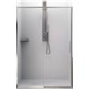 IMPALLI è casa IMPALLI Box Doccia H200 Cm Estensibile 107-110 Cm Cabina Doccia A Nicchia Anta Scorrevole Chiusura Magnetica Cristallo Temperato 6 Mm Trasparente Doppia Clip Sgancio (CROMO LUCIDO 110)