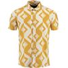 KEY LARGO Traccia 1/2 Patterned Camicia, Beige, L Uomo