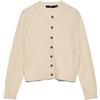 VERO MODA Vmsaba Plain LS O-Neck Cardigan Noos, Betulla, S