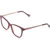 Yalea Occhiali da vista donna, Shiny Full Plum, 51/16/135