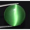 Naturale 20.60 KT Verde di Gatto Occhio Rotondo Cabochon Loose Gemma Certificato