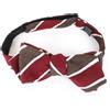 Suitsupply Uomo Papillon ~45 CM Rosso Marrone Pura Seta Righe Farfalla Classico