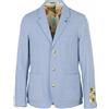 SCOTCH & SODA Blazer Uomo Rever A Pistagna Mezza Fodera 3 Bottoni M Blu Melange