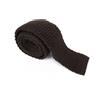 Suitsupply Uomo Cravatta ~150 X 6 CM Maglia Squared-End Classico Brown Pura Lana