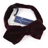 Suitsupply Uomo Papillon ~48 CM Bordeaux Rosso Puro Cotone Classico Velluto