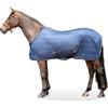 Equinate Tappeto da mosca Equinate Guardian con sormonti incrociati e cuscinetto per il garrese 145 cm Navy