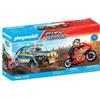 Playmobil Pick-up della polizia PLAYMOBIL con moto e 2 personaggi, City Action, 39 pezzi, dai 4 anni in su