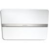Falmec Cappa a Parete 55 cm Vetro temperato satinato Bianco con fascia centrale in acciaio inox finitura Scotch Brite FALMEC Flipper - CFPN55.E0P2#ZZZF491F