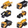 Majorette - Volvo Construction, Set di 3 Veicoli da Cantiere in Metallo con Parti Mobili, 7,5 cm, +3 anni, 2 assortimenti, ASSEGNAZIONE CASUALE, 8503104000