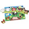 Melissa & Doug Puzzle in Legno per Bambini - Fattoria degli Animali, Giochi a Incastro Montessori Educativi, Pezzi Grandi, Gioco Creativo, Regalo per Bambini e Bambine, 2+ Anni