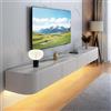 FGNIXLN Mobile TV Sospeso,120-240cm Tavolo per TV Moderno,Mobile Porta Televisore,Adatto per il Soggiorno e la Camera da Letto(300CM)