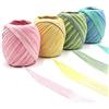 Keleily MA Keleily Nastro di Carta Rafia, 4 Rotoli Rafia Colorata, Corde di Carta Corde per Spago per Realizzare Progetti Artigianali, Decorazione di Arte Fai da Te, Confezioni Regalo 3cm x 20m