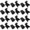 Baluue 50 Pezzi Fibbie per Corda Elastica in Nylon Nere Clip Regolabili per Zaino e Borse Terminali per Cordini Accessori per Cappotti Felpe e Uso Outdoor Scuola e Viaggio