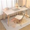 XUEGW Scrivania per Computer Moderna Scrivanie da Ufficio, Tavolo da Studio 100cm Carino Toeletta Semplice per Camera da Letto, Soggiorno (Bianco, 80x50cm)