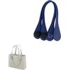 Generico Manici Borsa,Manici per Borse Uncinetto,Manici per Borse Lunghi Corti Sottili Manici in Pelle PU tracolle per O Bag Manici per Borse da Tenere a Mano per la Realizzazione (Blu Scuro, 51CM)