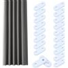 xtemtoamz 20 Pezzi Pesi per Tende da Interno, 28g Pesi per Tendes, Pesetti Piombo per Tenda, Peso per Tende da Interno per Uffici Domestici, Hotel, Tende e Accessori per Tende da Doccia