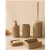 exagonshop Set Accessori Bagno Tortora 5pz Colorado