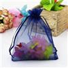 CRSUSUKJ 100 Pezzi Sacchetti Organza, 9 x 12 cm Multicolore Sacchetti in Organza con Coulisse, Organza Gioielli Sacchetto, Regalo Borse, per Matrimonio, Compleanno, Natale Regalo,Caramelle (blu marino)