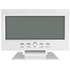 Aramox Orologio Digitale Elettrico, Orologio Digitale da Tavolo LCD Sensore da Tavolo Sveglia con Calendario e Display Temperatura(White)