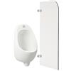 Pinuox Pannello divisorio per WC a parete per orinatoio, 90 x 40 cm, colore: bianco