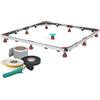MEPA 182125 piatti doccia telaio di montaggio SF RE 2S+ set universale per installazione fonoassorbente di vasche da doccia rettangolari extra e super piatte in acciaio, acrilico, ghisa minerale