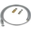 Hansa - Tubo metallico per rubinetto doccia, modello HANSARONDA, con testa 59906726