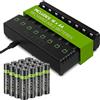 Venom Dock di ricarica per batteria ricaricabile + 16 batterie AA 2100mAh