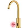 iVIGA Sensore rubinetto：Sensore infrarosso rubinetto bagno per rubinetto bagno automatico con scatola di controllo miscelatore temperatura, oro