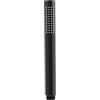 Ohotecy Soffione Doccia Portatile Alta Pressione, Risparmio Idrico, Anti-Intasamento, Acciaio Inossidabile SUS304, 48 Fori in Silicone, Facile da Pulire (nero)