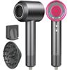 AIUNAOM Asciugacapelli Professionale Phon Capelli 1600W Ionic Hair Dryer 2 Velocità & 3 Temperature Basso Rumore Phon con Diffusore e Concentratore Asciugatura Rapida per Casa e Viaggio